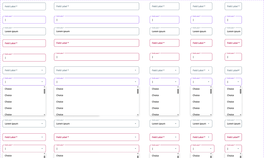 MUI Input Fields